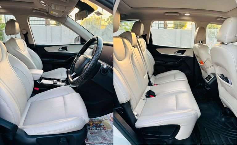 Interior view of 2019 Mahindra XUV500 W9