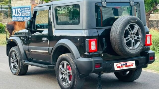 Mahindra Thar 4x4 Diesel Black back view