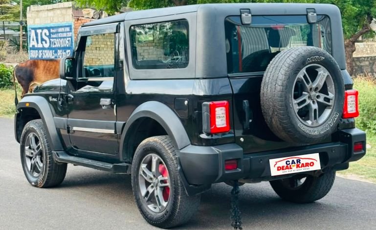 Mahindra Thar 4x4 Diesel Black back view